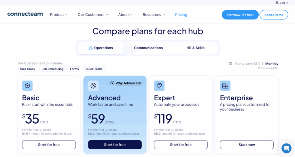 Connecteam pricing